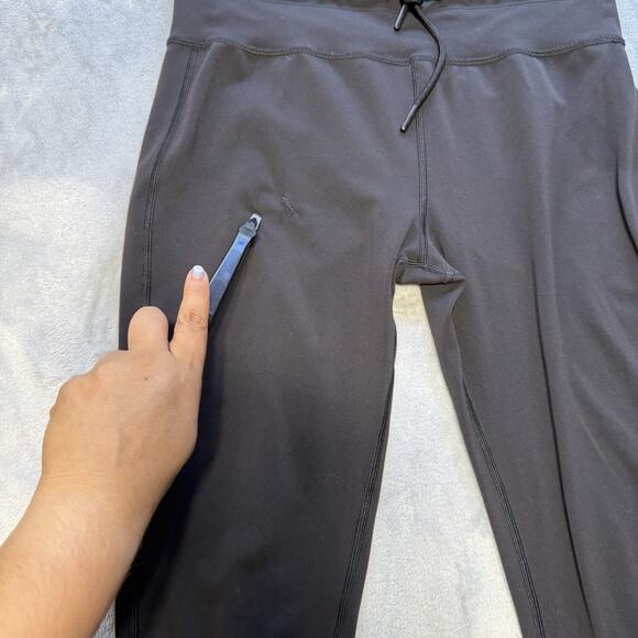 Vuori Daily Leggings Large Black High Rise Drawstring Waist Yoga Pants VW323 - Picture 4 of 12